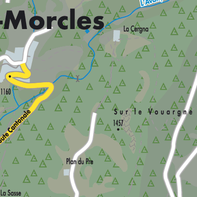 Stadtplan Lavey-Morcles