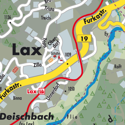 Stadtplan Lax