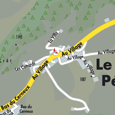 Stadtplan Le Cerneux-Péquignot