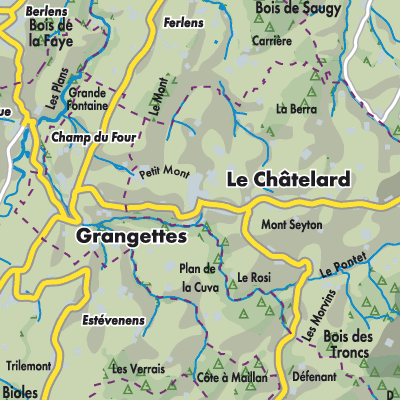Übersichtsplan Le Châtelard