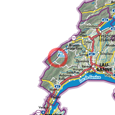 Landkarte Le Chenit
