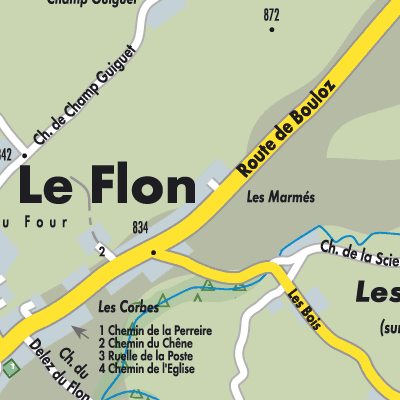 Stadtplan Le Flon