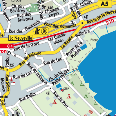 Stadtplan Le Landeron