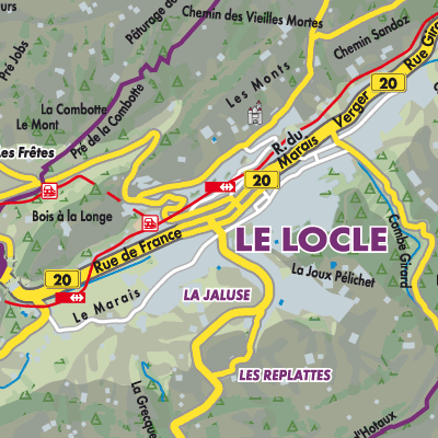 Übersichtsplan Le Locle