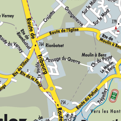 Stadtplan Le Mouret