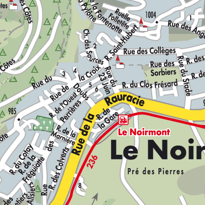 Stadtplan Le Noirmont