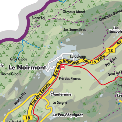 Übersichtsplan Le Noirmont