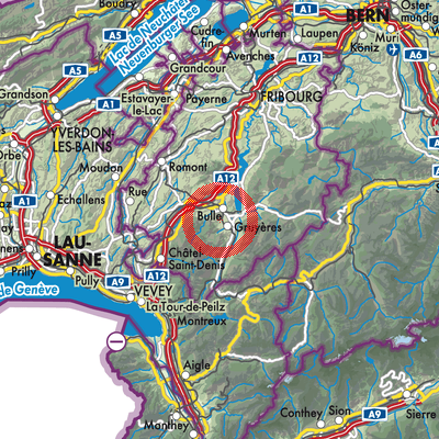 Landkarte Le Pâquier (FR)