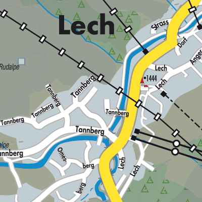 Lech - Stadtpläne und Landkarten