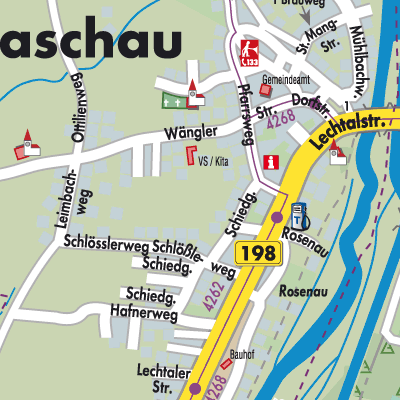 Stadtplan Lechaschau