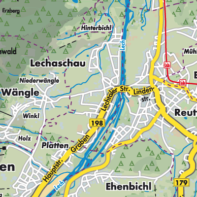 Übersichtsplan Lechaschau