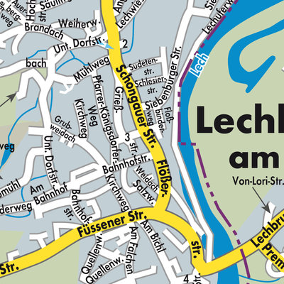 Stadtplan Lechbruck am See