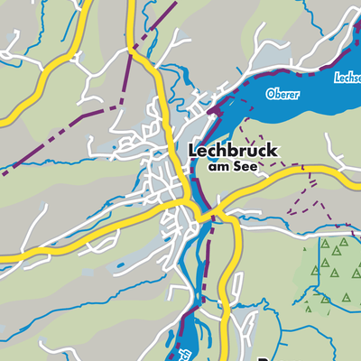 Übersichtsplan Lechbruck am See