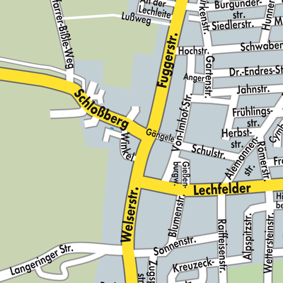 Stadtplan Lechfeld