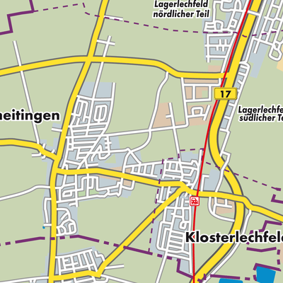 Lechfeld Stadtpläne und Landkarten