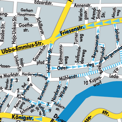 Stadtplan Leer (Ostfriesland)