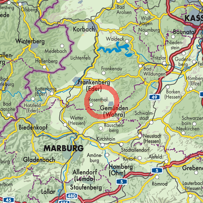 Landkarte Lehnhausen