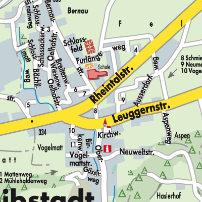 Stadtplan Leibstadt