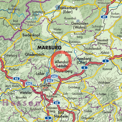 Landkarte Leidenhofen