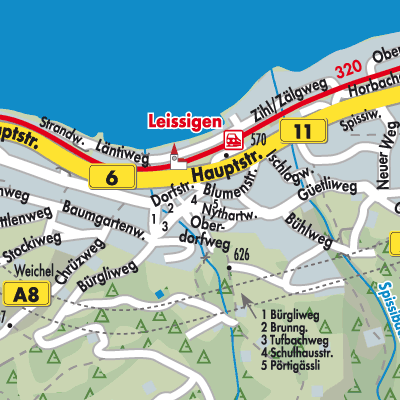 Stadtplan Leissigen