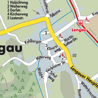 Stadtplan Lengau