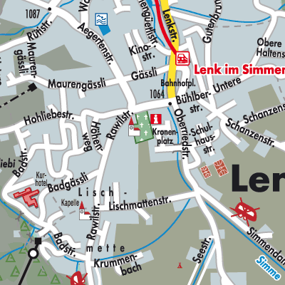 Stadtplan Lenk