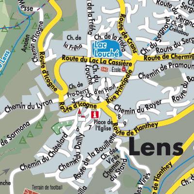 Stadtplan Lens