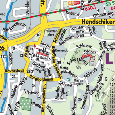 Stadtplan Lenzburg