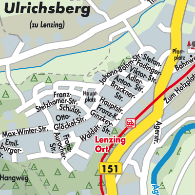 Stadtplan Lenzing