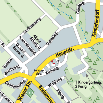 Stadtplan Leopoldsdorf im Marchfeld