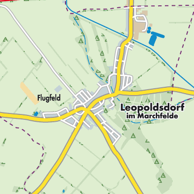 Übersichtsplan Leopoldsdorf im Marchfeld