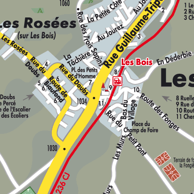 Stadtplan Les Bois