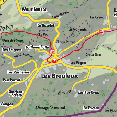 Übersichtsplan Les Breuleux