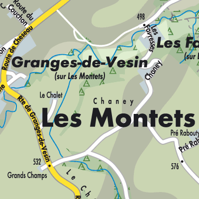 Stadtplan Les Montets