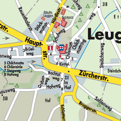 Stadtplan Leuggern