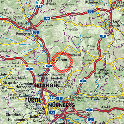 Landkarte Leutenbach