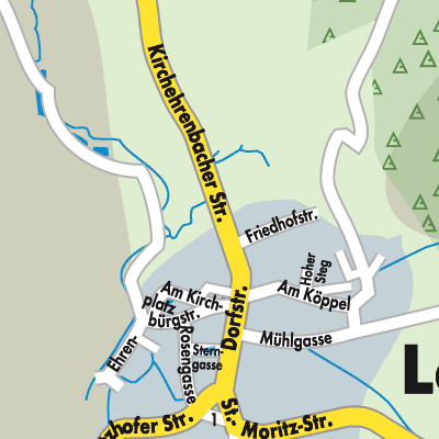 Stadtplan Leutenbach