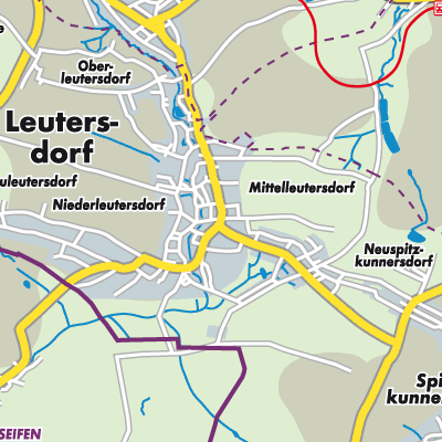 Leutersdorf Stadtpläne und Landkarten