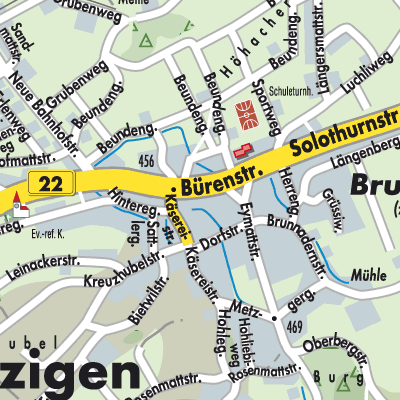 Stadtplan Leuzigen