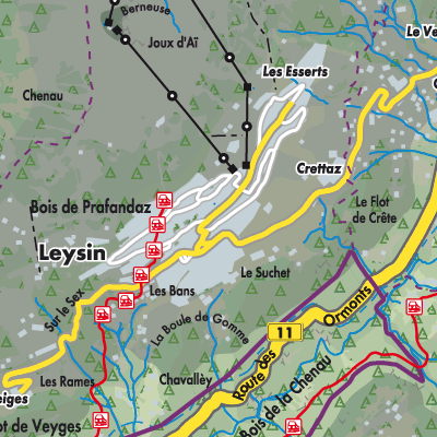 Übersichtsplan Leysin