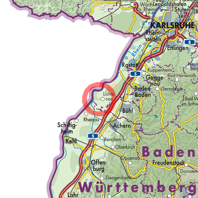 Landkarte Lichtenau