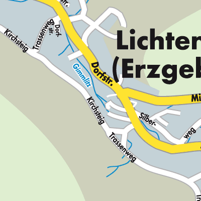 Stadtplan Lichtenberg/Erzgebirge