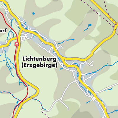 Übersichtsplan Lichtenberg/Erzgebirge