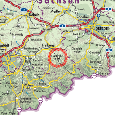 Landkarte Lichtenberg-Weißenborn