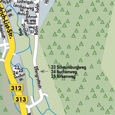 Stadtplan Lichtenstein