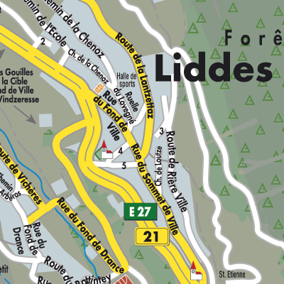 Stadtplan Liddes