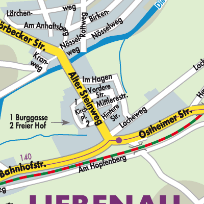 Stadtplan Liebenau