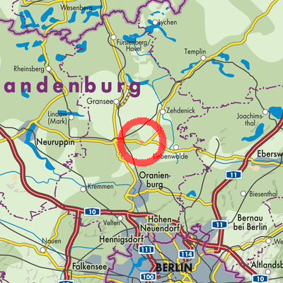 Landkarte Liebenberg