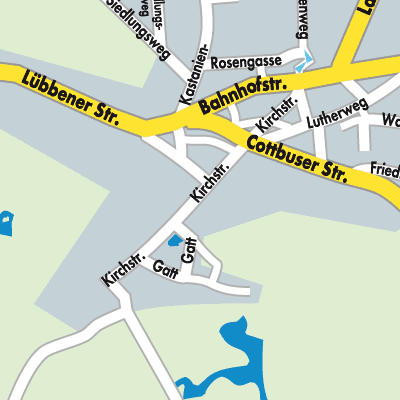Stadtplan Lieberose/Oberspreewald