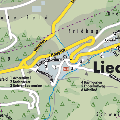 Stadtplan Liedertswil
